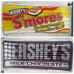 Rare 1995 SEVYLOR Inflatable pool float raft Hershey's S'mores 5' x 2' -Nice!